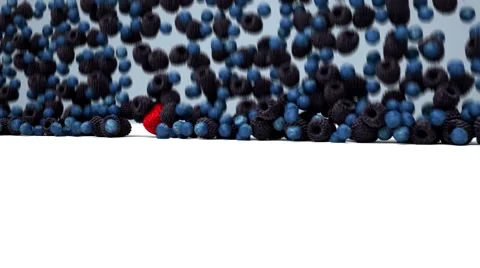  Falling berries on the floor Video stock 64751363
