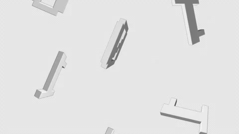 Falling Binary Code Numbers, Zero and One, Tech Background Animation, on Alpha C Stock Footage 276874598