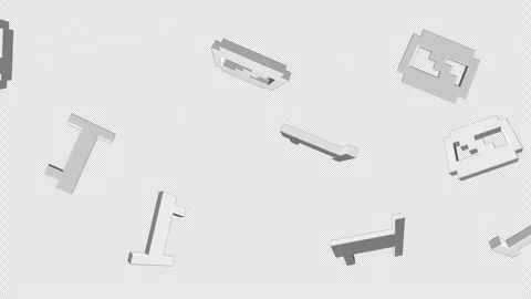 Falling Binary Code Numbers, Zero and One, Tech Background Animation, on Alpha C Stock Footage 299681126