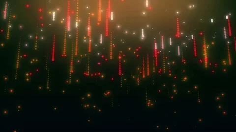 Falling binary numbers code rain. Algorithm digital with the matrix style. ab 動画素材 121297596