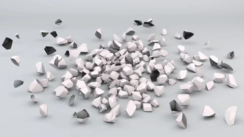 Falling Black and White Sphere Stock Footage 70705347