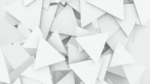 Falling black and white triangles. Seamless loop Stock Footage 111687480