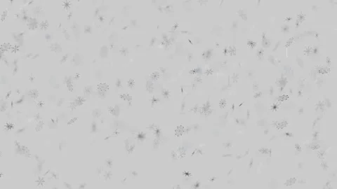 Falling black snowflakes motion graphic on light gray background Vídeos de archivo 346243576