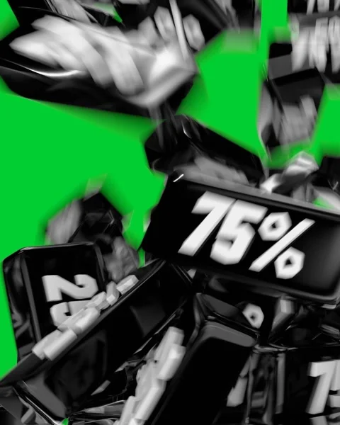 Falling black tags  Stock-Footage 303671138