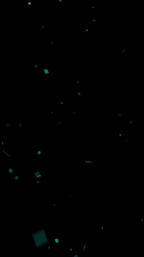 Falling blue confetti loop, vertical video overlay Stock Footage 336437659