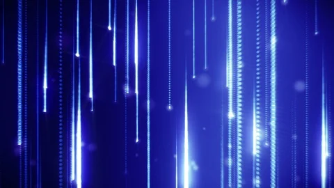 Falling blue glowing lines Stock Footage 91288172