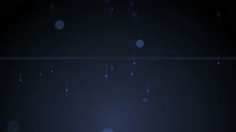 Falling blue sparkles on the black background. Stock Footage 131177858