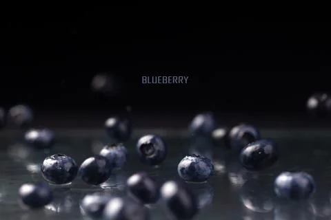 Falling blueberry Stock Photos