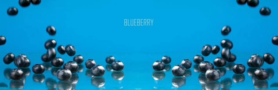 Falling blueberry Stock Photos
