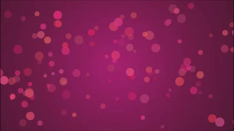 Falling Bokeh Circles Animation on Pink Background Stock Footage 318010017