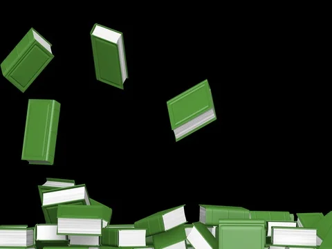 Falling books concept Stock Footage 75921335