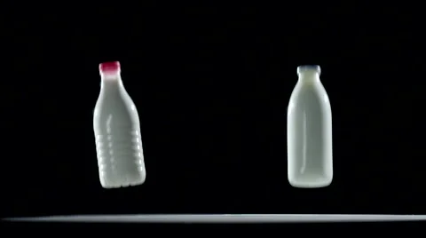 Falling bottle Stock Footage 63029613