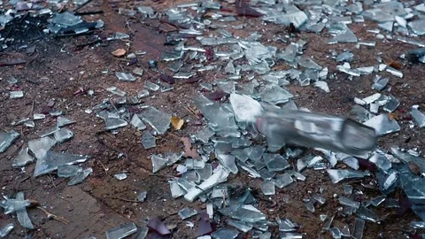 Falling bottle with vodka 스톡 동영상 80845100