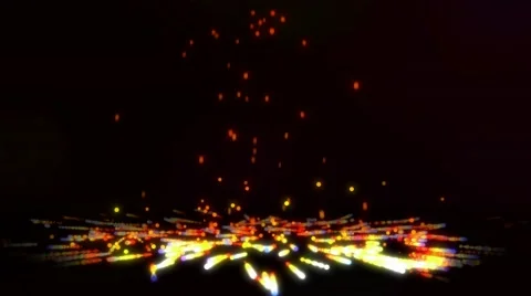 Falling Bounce Fire Larva Particles Loop 4K Resolution Ultra HD Stock Footage 39963795
