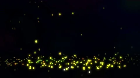 Falling Bounce Gold Particles Loop 4K Resolution Ultra HD Vídeo Stock 39963851