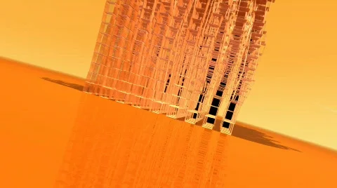 Falling boxes of glass Stock Footage 577689