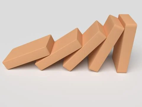 Falling boxes Illustrazione stock