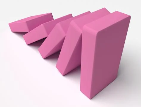 Falling boxes Stock Illustration