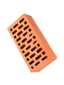 Falling brick Foto stock