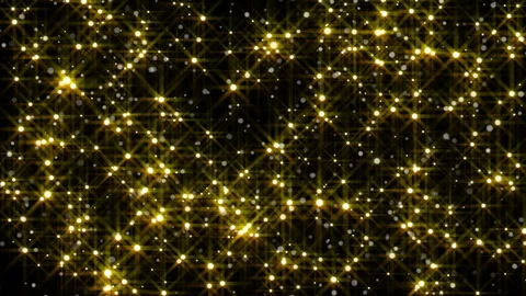 Falling bright blinking stars Vidéo 255719243