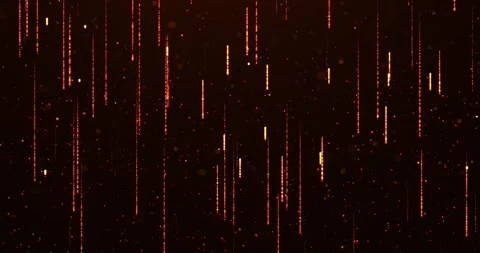 Falling bright golden particles, animation of dust and shiny dots Stock Footage 245430404