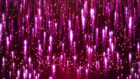 Falling bright particles, animation of dust and shiny dots, rain of bright Stock Footage 277348444