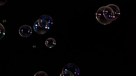 Falling bubbles loop Stock Footage 50633465