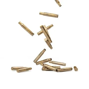 Falling Bullet Shells - 3D illustration Stock Illustration
