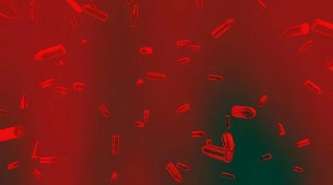 Falling Bullets in Cartoon Red Looping A... | Stock Video | Pond5