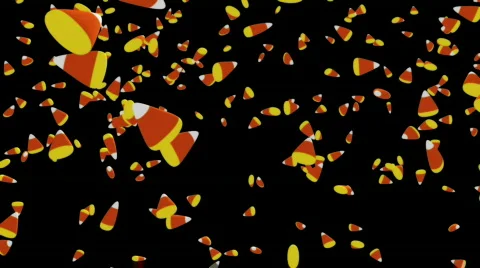 Falling Candy Corn Loop Stock Footage