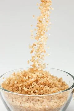 Falling cane sugar Stock Photos
