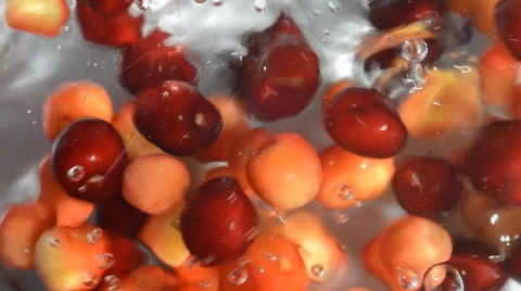 Falling cherry Stock Footage 51395836