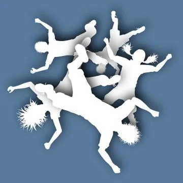 Falling children Illustrazione stock