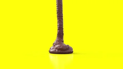 Falling chocolate, seamless looping Stock Footage 246408088