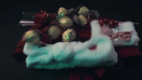 Falling Chocolates And Romantic Gifts For Valentine's Day Celebration Stock Footage 322606341
