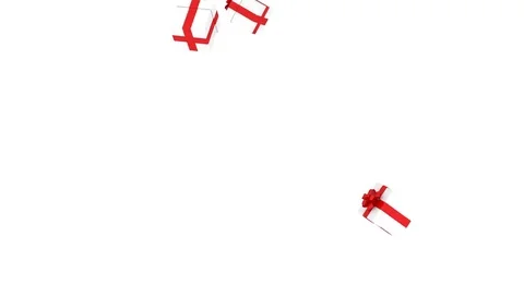 Falling Christmas gift boxes Stock Footage 70508120