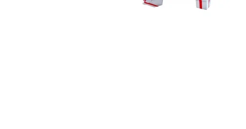 Falling christmas gift boxes on white background Stock Footage 70929323