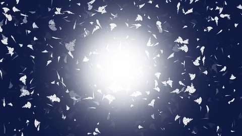 Falling Christmas Tree  Blue White Gradient Motion Background Video stock 99723449