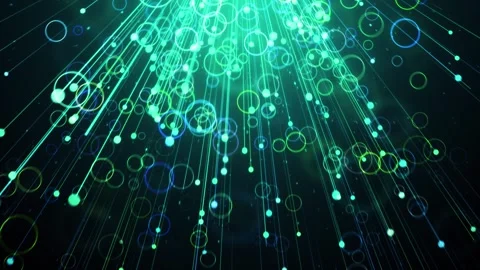 Falling Circles and Streaks Background 库存影片 348029316
