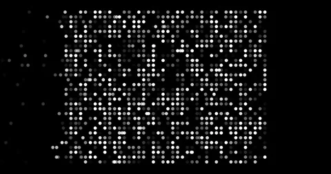 Falling Circles Create the Digital Map of Wyoming Stock Footage 323106232