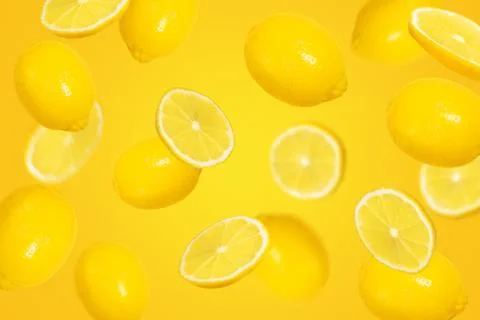 Falling citrus mix Stock Photos