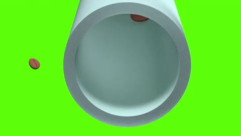 Falling coffee beans. 3d animation 動画素材 138169463