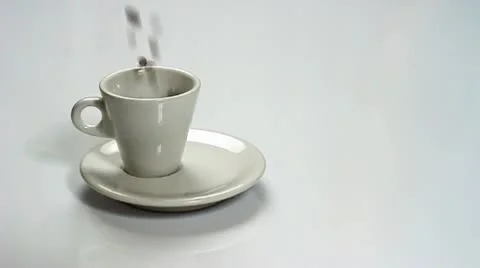 Falling Coffee Beans Stock Footage 10689223