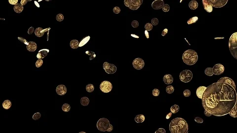 falling coins wallpaper