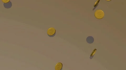 Falling coins Stock Footage 52179204
