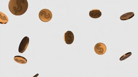 Falling Coins Video stock 220472795