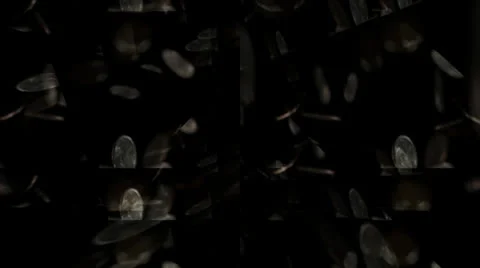 Falling Coins Motion Mapping Видео 24711957
