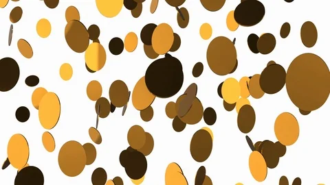 Falling Coins. White background footage Stock Footage 104821185