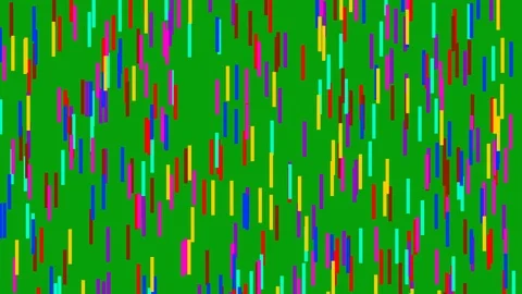 Falling color lines motion graphics with green screen background Stock Footage 125737353