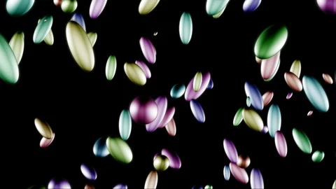 Falling color nut Stock Footage 99443997